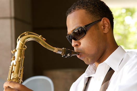 Hip Young Saxophonist