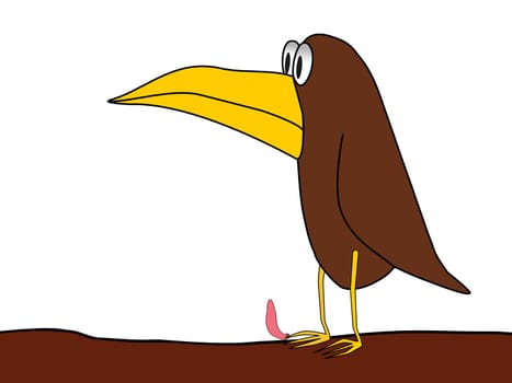 duel - bird and worm