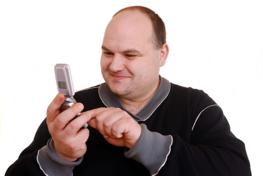 Man with mobile phone