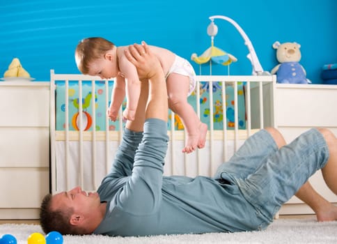 Father and baby