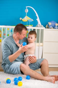 Father and baby