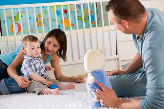 Family playing together