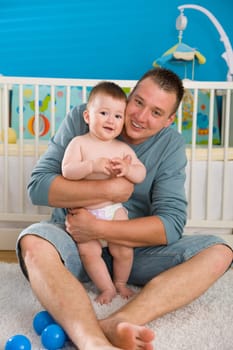 Father and baby