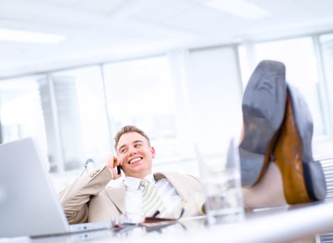 Satisfied businessman