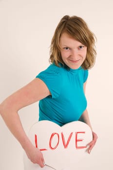 woman falling in love