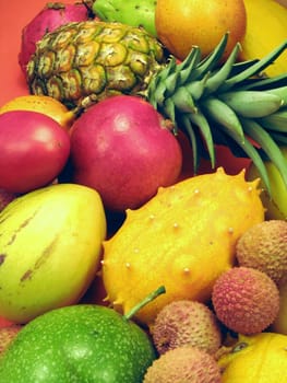 Tropical fruits and vegetables