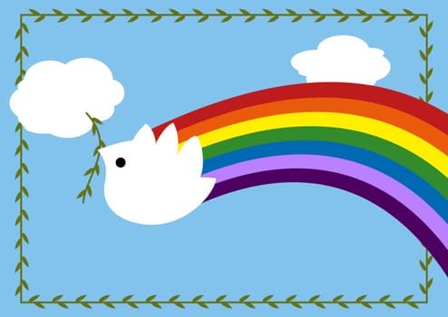 Dove Of Peace - With clipping path