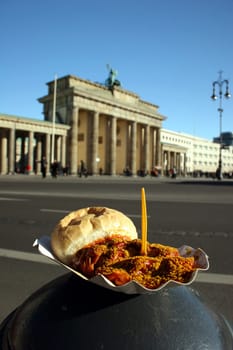 Berlin Currywurst & Brandenburg Gate