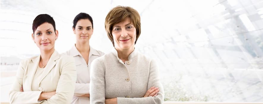 Business banner - three businesswomen