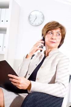 Senior businesswoman at office