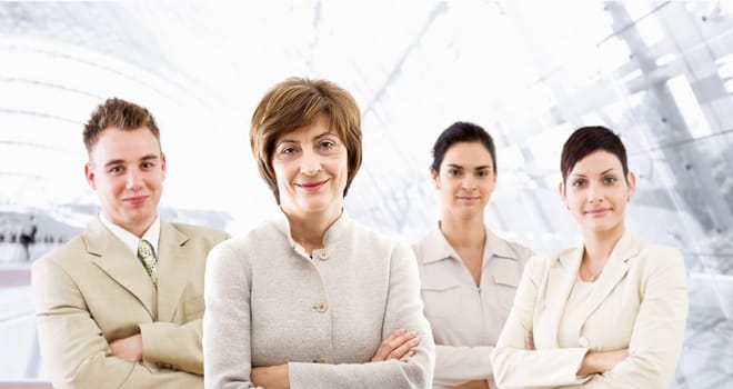 Businessteam of four