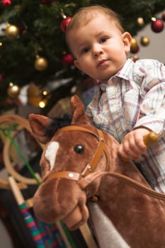 Child and Chirstmas Tree