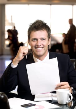 Signing contract