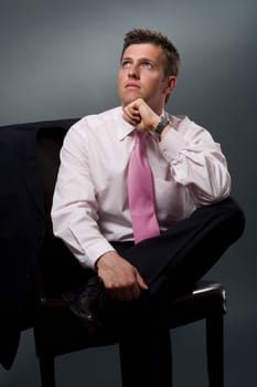 Businessman thinking