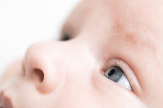 Close up of a baby face