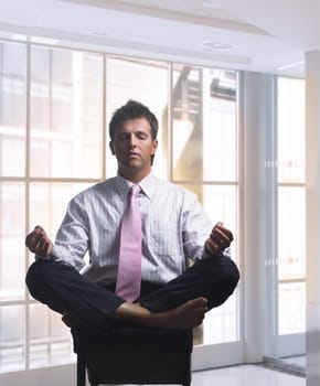 Relaxing businessman