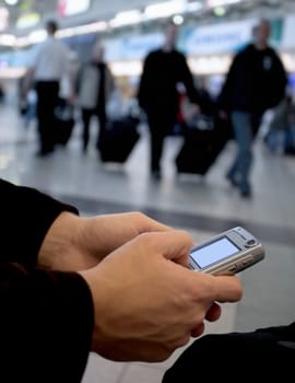 Send message from airport