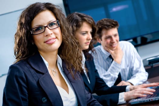 Businesswoman on meeting