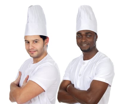 Team of two chefs