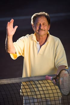 Active senior man
