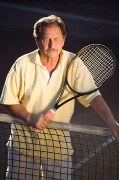 Active senior man