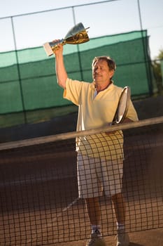 Active senior man