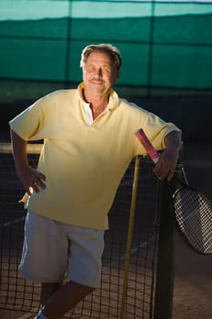 Active senior man