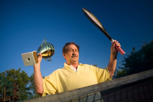Active senior man