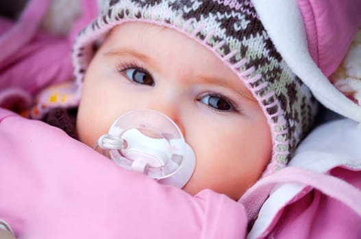 Baby in winter