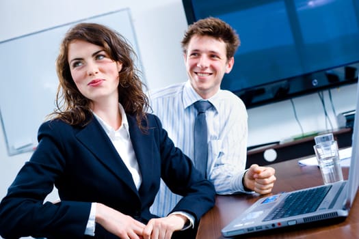 Happy businesspeople