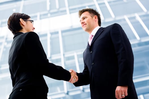 Business handshake