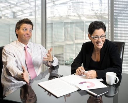Joking business partners
