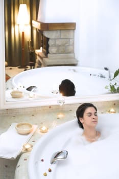Enjoying the bath