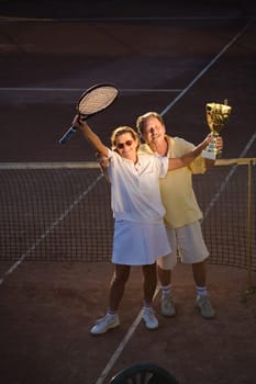 Active senior couple win