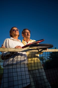 Senior tennis players