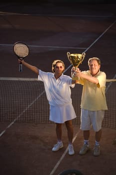 Active senior couple win