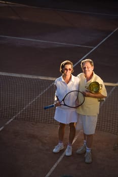 Active senior couple
