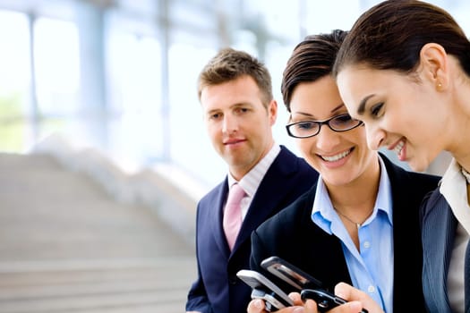 Happy businesswomen