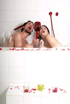 Karaoke in the bathroom