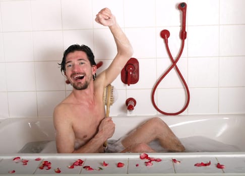Man in the bathroom