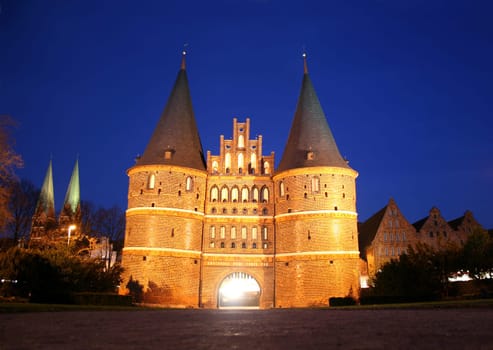 Holsten Gate in Lübeck