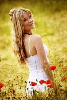 Woman in the field