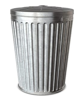 Trash Can with Clipping Path
