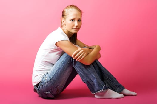 Blond young woman