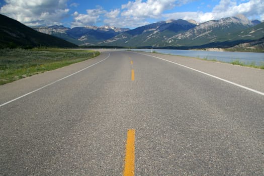 Road to Jasper National Park, Canada