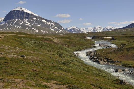Nijak in Sarek National Park,Northern Sweden