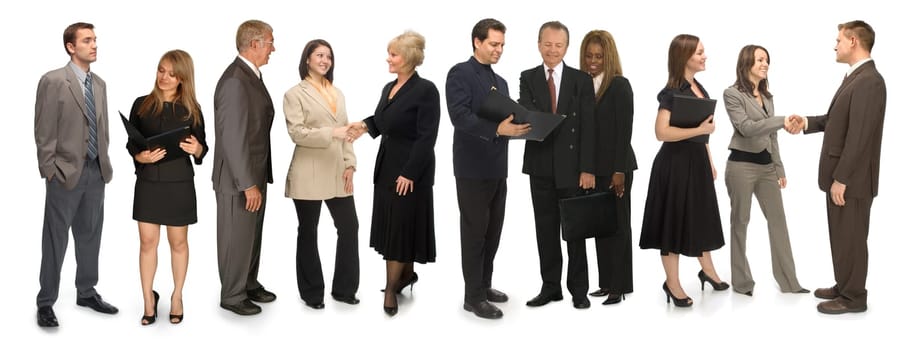 Eleven Professionals on White