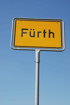 Fürth Bavaria Town Sign Sign