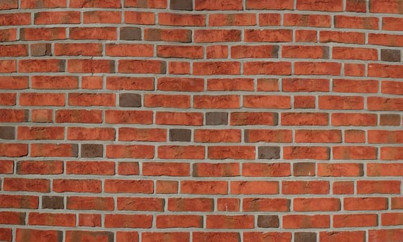 Red brick wall as background