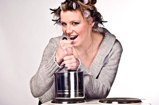 Lady Cooking